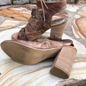 Diba True distressed leather sandals